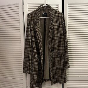 Anthropologie Plaid Oversized Women's Coat